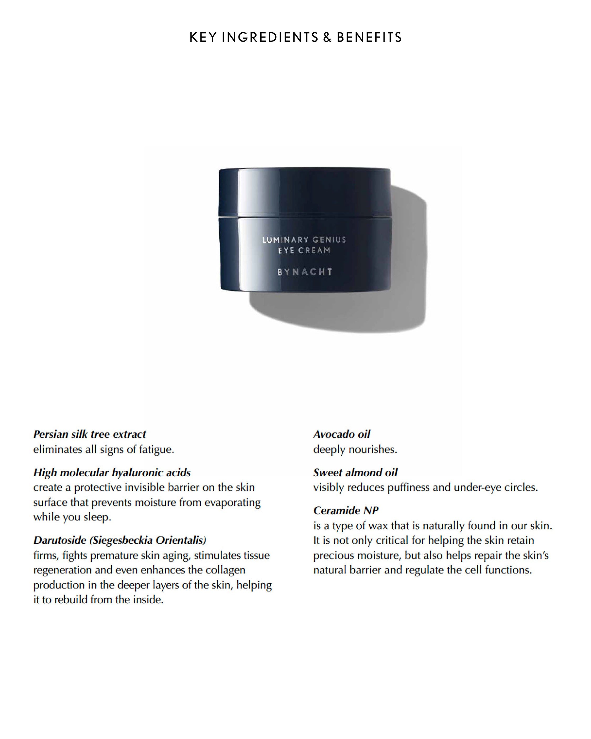 LUMINARY GENIUS EYE CREAM
